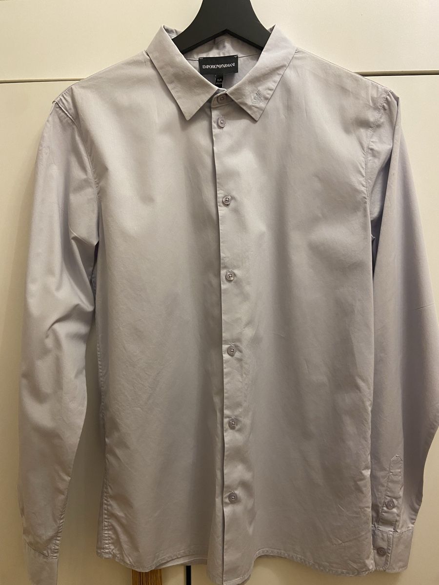 Armani Camicie, T-shirt & Polo: Emporio Armani Hemd hellgrau 16 Jahre – Nuovo (secondo la descrizione) da Dübendorf venduto da Sebashop