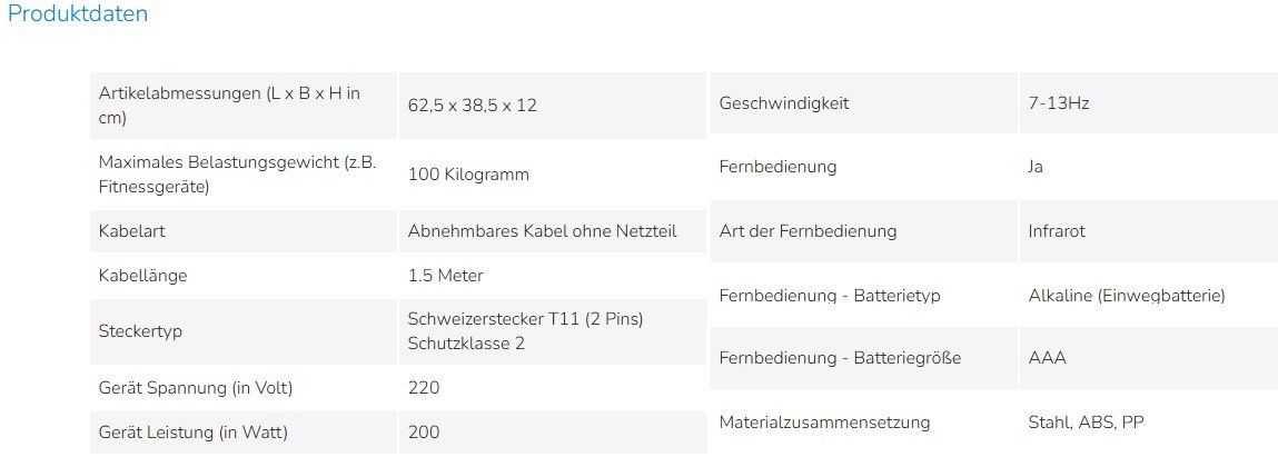 Vibroshaper Hometrainer: VibroShaper Vibrationsplatte – Nuovo (secondo la descrizione) da Zürich venduto da MiHa_XXXX 3