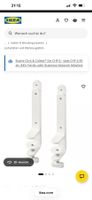 IKEA 2er Set Weiss Werkzeughalter Klemmen Tischklemme Neu...