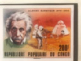 Kongo 1979 geschnitten 100 Geb.tag Albert Einstein Marslande