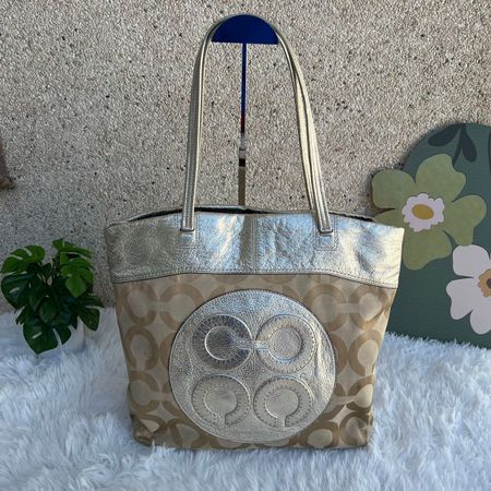 Coach Shopper/Handtasche in Gold, Top Zustand!