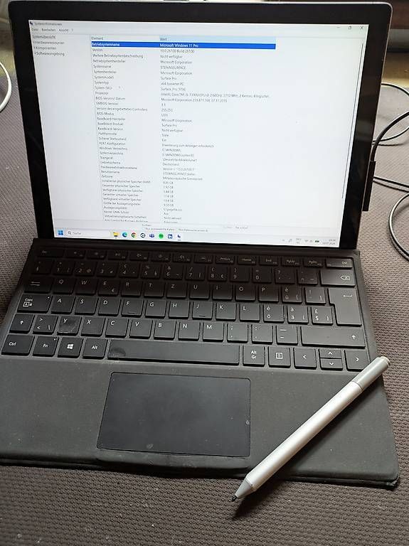 Microsoft Tablet PC: Microsoft Surface Pro 1796 – Gebraucht aus Auslikon von stefanwey