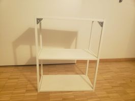 Regal weiss Metall 2 Ablagen IKEA ENHET