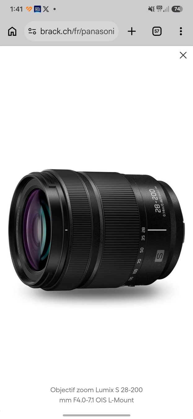Panasonic Kamera: Lumix S5 plein format objectif 28-200 et objectif 40 f2  – Gebraucht aus Lancy von alp_wcm8 1