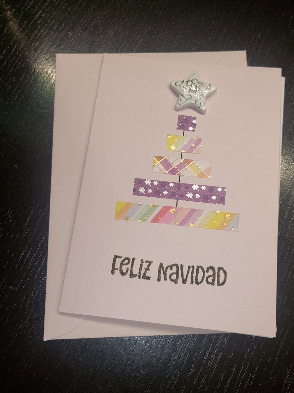 Cartoline: Handgemachte Karte "Feliz Navidad" – Nuovo (secondo la descrizione) da Erlinsbach venduto da pfunky
