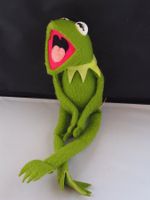 Peluche Kermit La Grenouille Muppet Show Vintage 1976