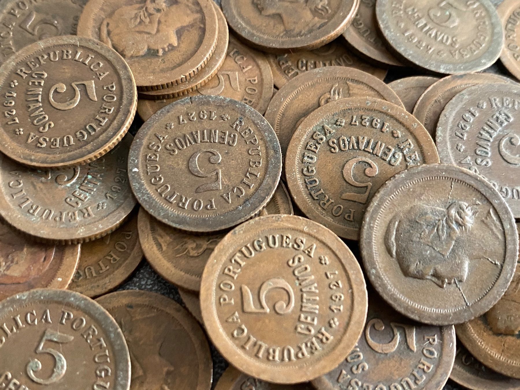 Tutti le monete: Portugal 5 Centavos 1927 – Usato da Gossau SG venduto da SammlerLarium