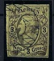 Altdeutschland 1855 Sachsen 3 Neu-Groschen gest