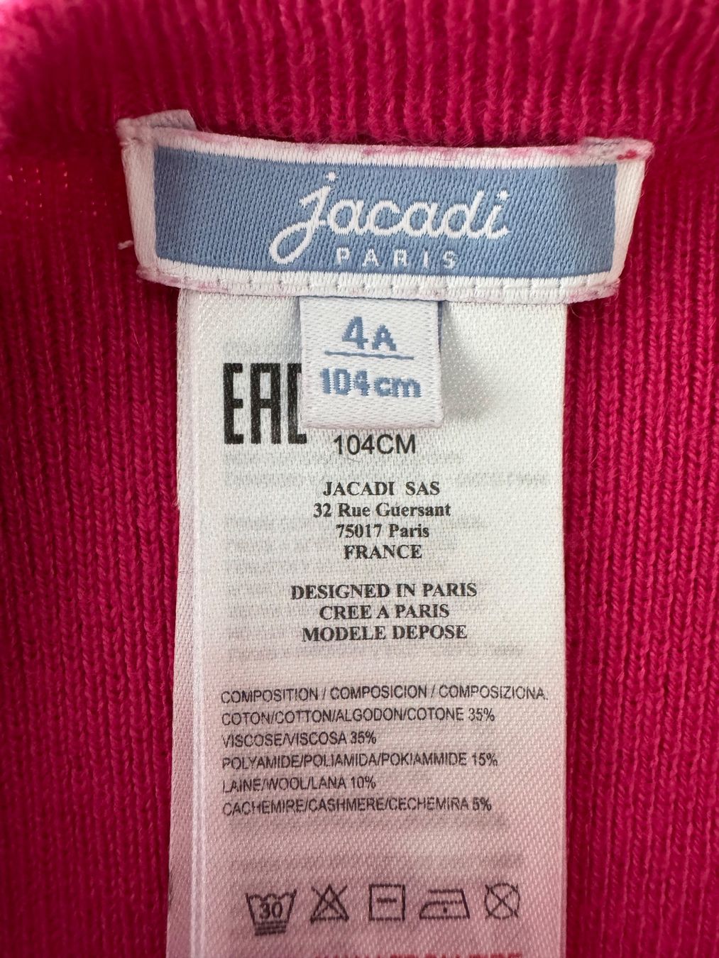 Jacadi Vestiti & Gonne: Warmes Jacadi Kleid rosa 4 Jahre – Usato da Richterswil venduto da Lea_Schmidt 6