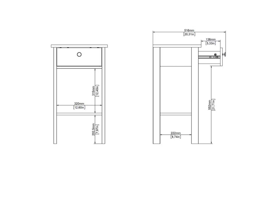 Ikea Nachttische: Nachttisch weiss mit Schublade und Ablage – Gebraucht aus Rehetobel von dne_b76f 4