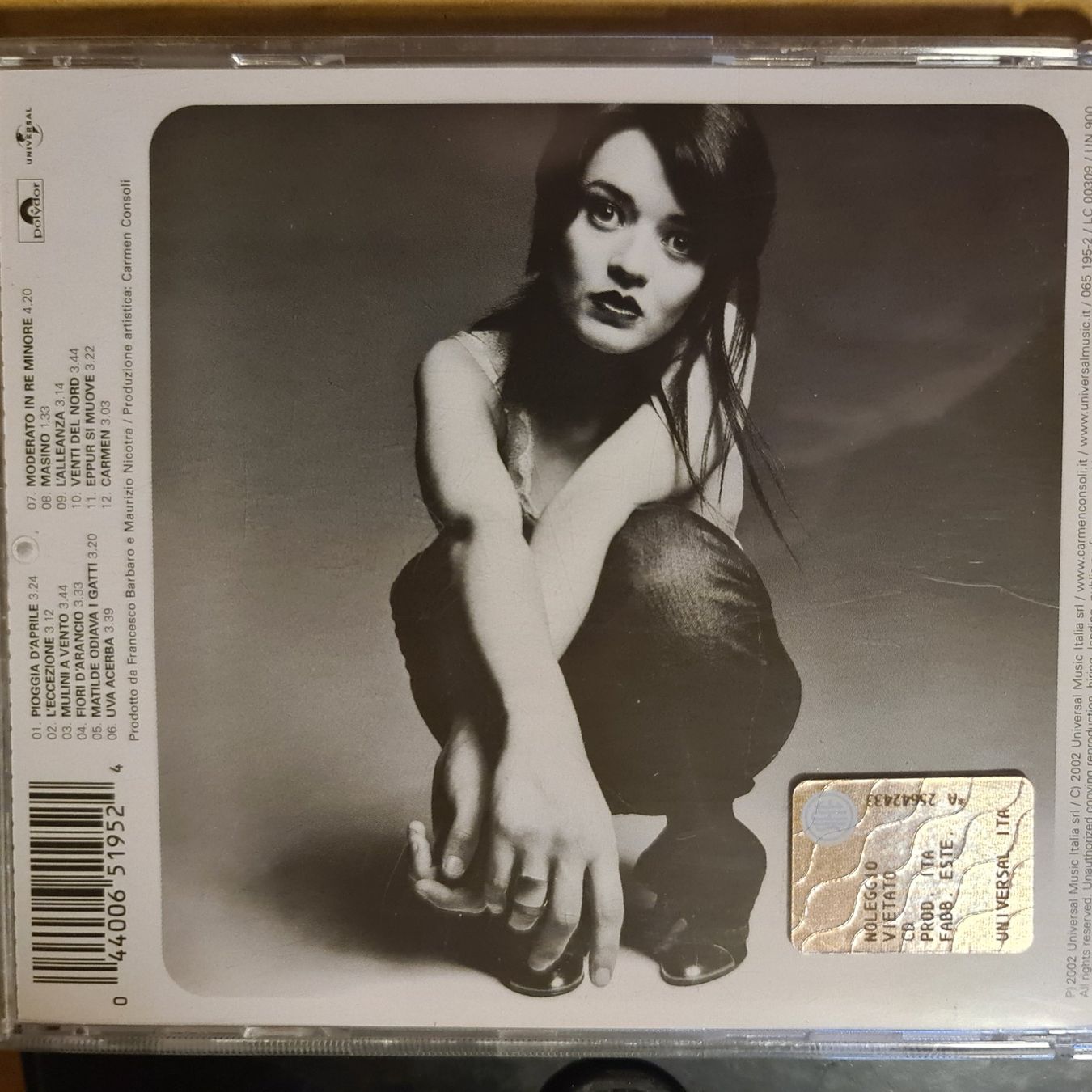 CDs: Carmen Consoli L'Eccezione – Gebraucht aus Dintikon von Vexi 1