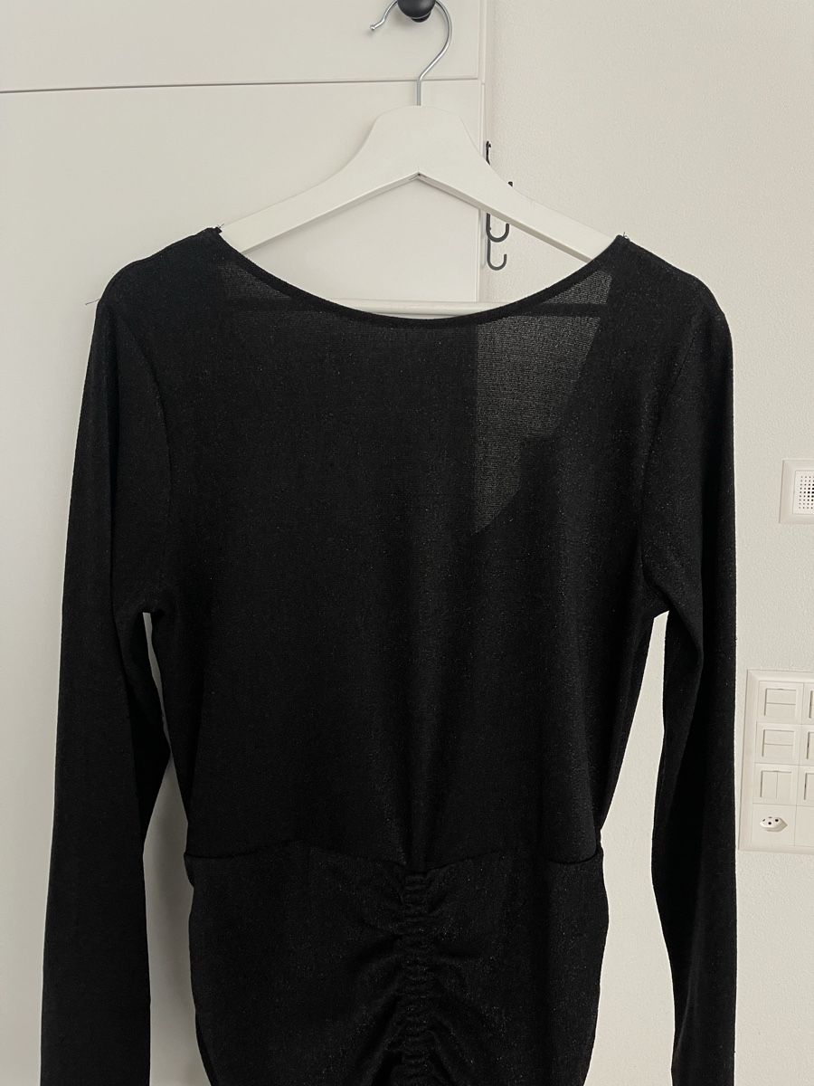H&M Kleider: Stretch-Kleid mit Raffungen in Glitzeroptik – Gebraucht aus Zürich von mel_87ct 1
