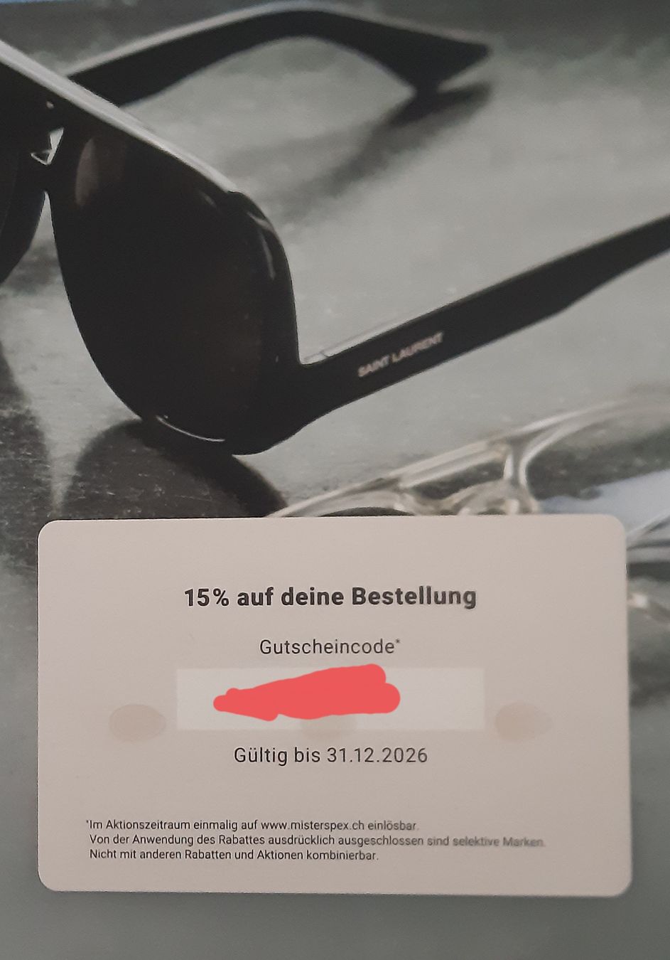 Buoni: Mister Spex 15 % Gutschein Gutscheincode Rabattcode – Nuovo e nell'imballaggio originale da Marin-Epagnier venduto da S2074 1