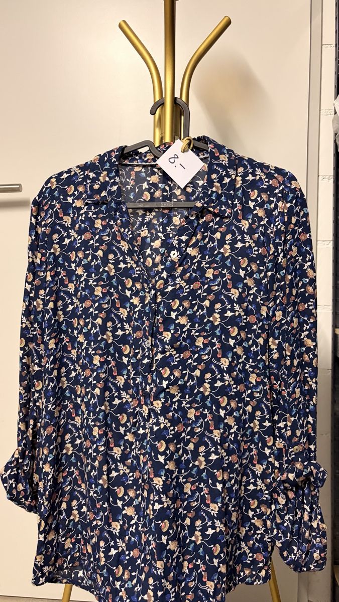 Camicette: Street One Hemdbluse Gr. 38 Blumenmuster – Usato da Fehraltorf venduto da ali_8wp6