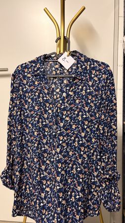 Street One Hemdbluse Gr. 38 Blumenmuster