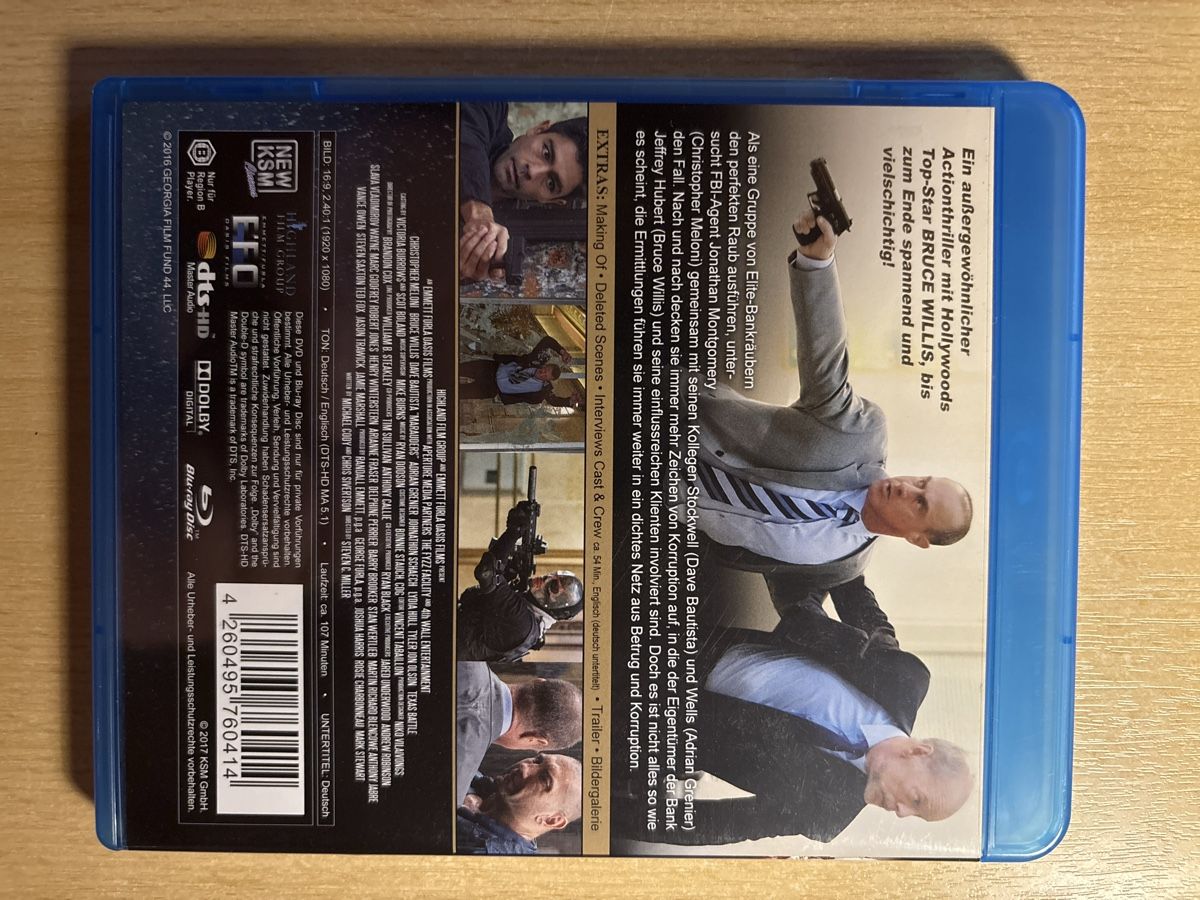 Tutti i DVDs: Marauders Blu-ray - Actionthriller mit Bruce Willis! – Usato da Gerlafingen venduto da Marcryter 1