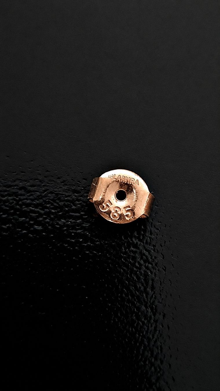 Boucles d'oreille: Ohrstecker Gold 585 mit Diamanten Kreise. – D'occasion à Zürich par robbie04 1