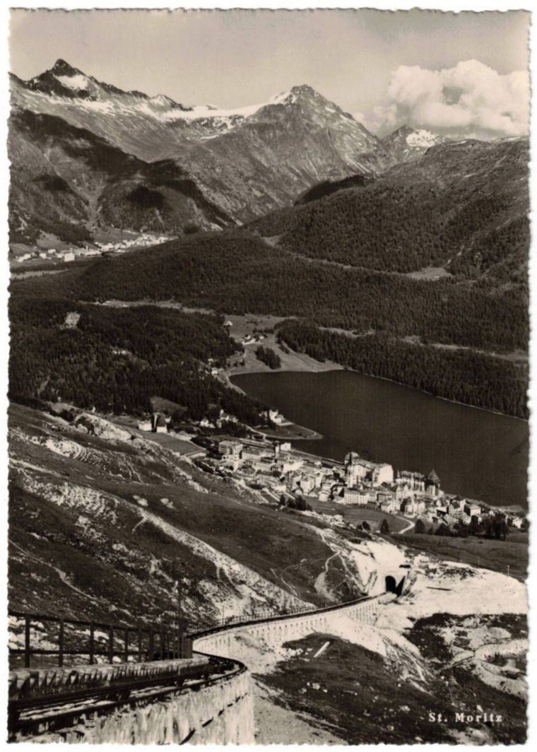 Cartes postales: St. Moritz - Standseilbahn Corviglia – D'occasion à Binningen par Mountainrider