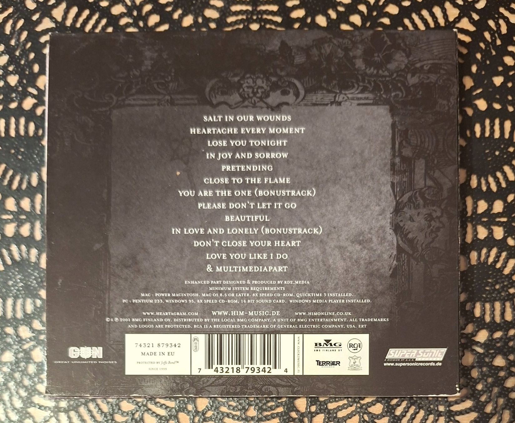 CDs: HIM - Derp Shadows & Brilliant Highlights, FIN Rock CD 2001 – Gebraucht aus Schönenberg TG von Gregolino76 1