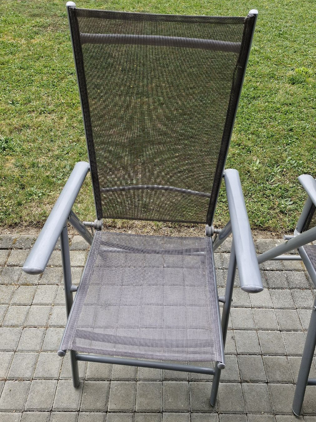 Sedie: 4 Gartenstühle, Alugestell, gebraucht – Usato da Frauenfeld venduto da Kasico 2