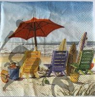 Serviette am Strand 25x25 (1163) 2Stk.
