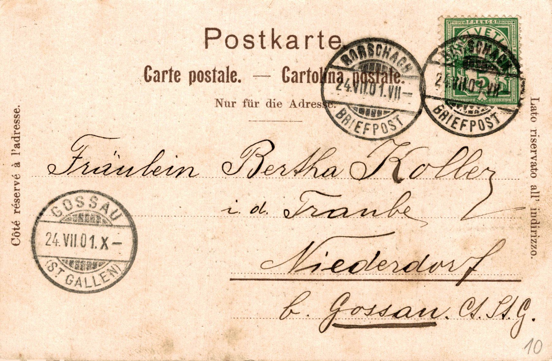 Cartes postales: Rorschach. Dampfschiff auf dem Bodensee – D'occasion à Bronschhofen par Astore 1
