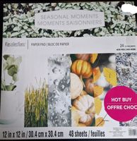 Scrapbooking Papierblock "Seasonal Moments" 48 Blätter neu