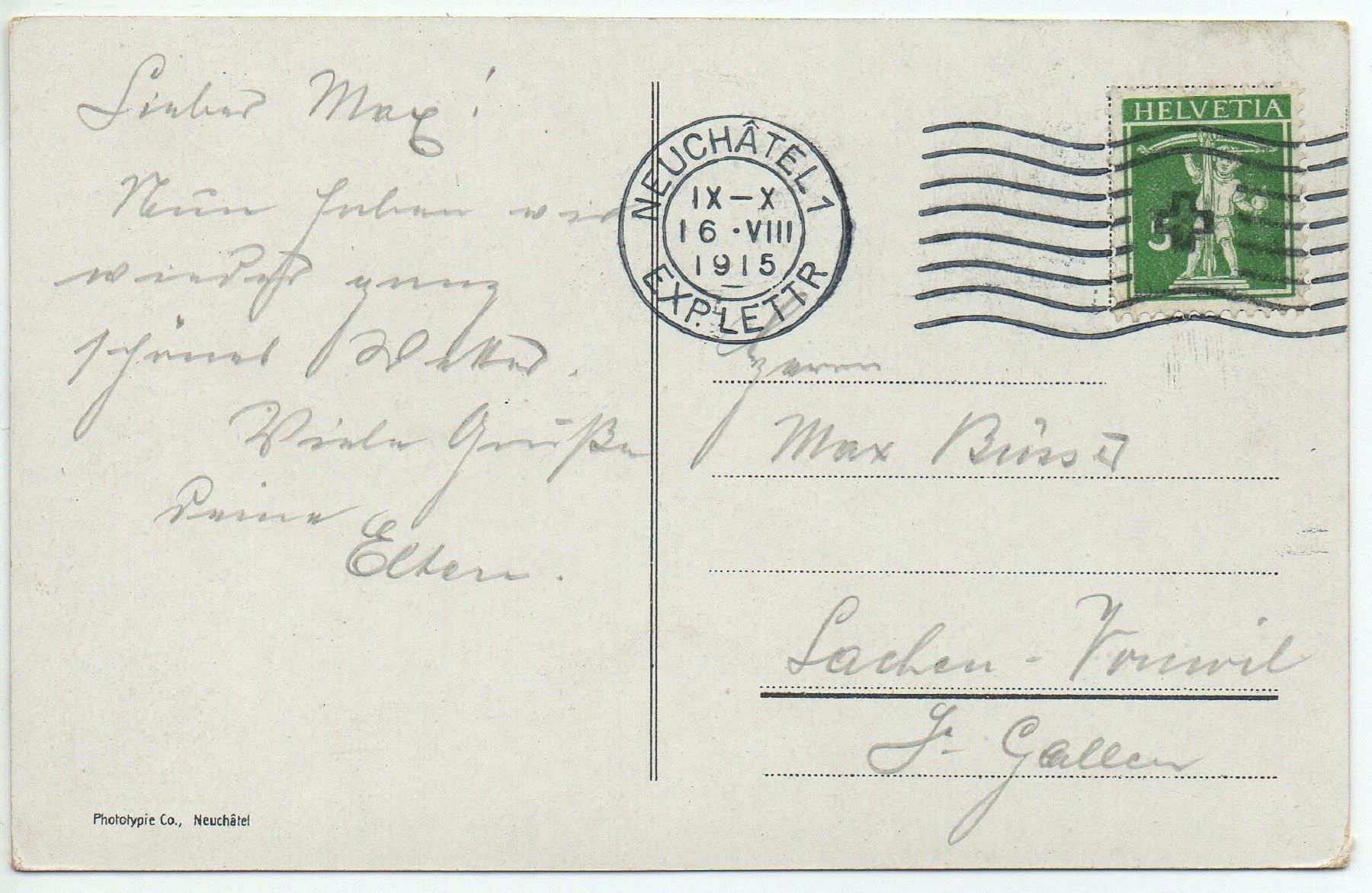 Cartoline postali: NEUCHÂTEL Place Pury, Tram Nr. 6 – Usato da Jona venduto da philajona 1