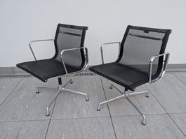 2 Stück Vitra Eames EA 108 Aluminium Chair Netz