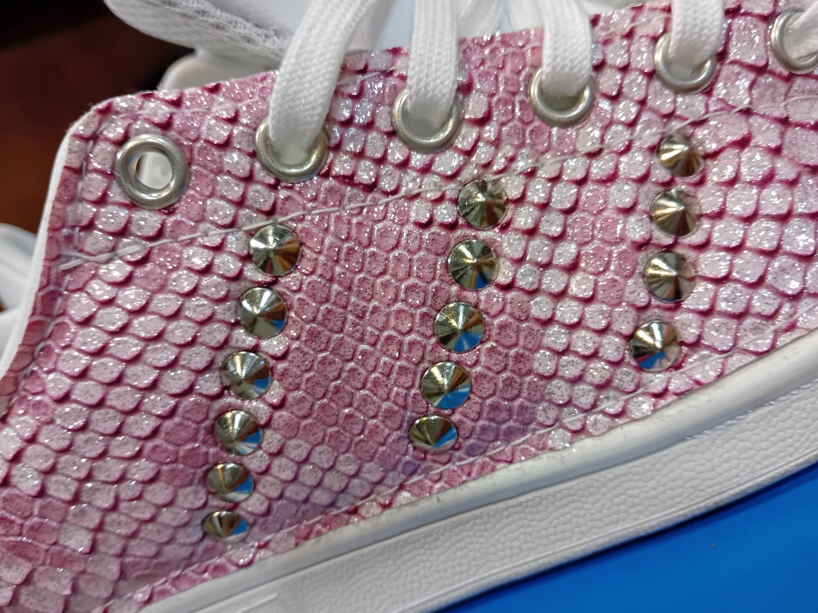 Adidas Scarpe da donna: Adidas Stan Smith Rosa Pitone e Borchie Taglia 36 – Usato da Biasca venduto da Old_6blh 1