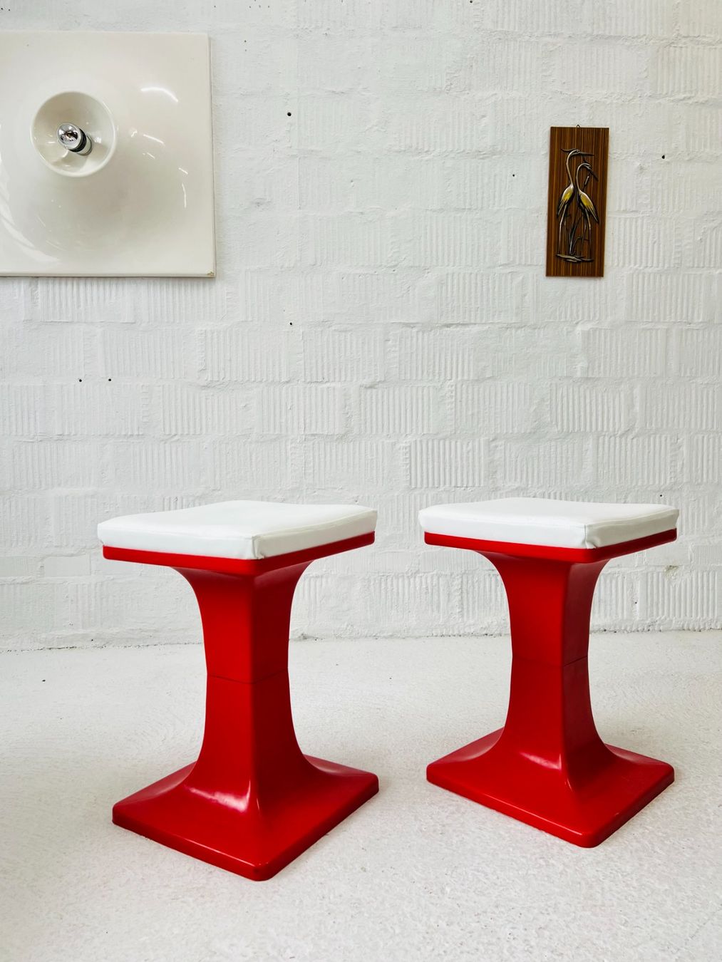 Sgabelli: Midcentury Hocker - Plastik – Usato da Walzenhausen venduto da stilvollwohnen 8