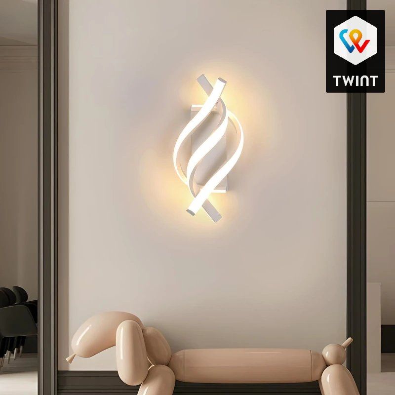 Lampes: Lampe murale LED en forme de spirale incurvée, – Neuf avec emballage d'origine à Saignelégier par onekeystore 6