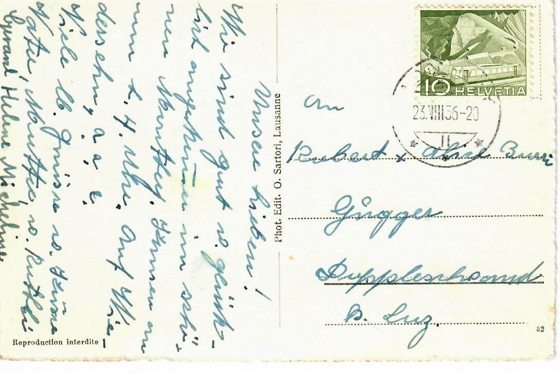Cartoline postali: Monthey – Usato da Hochdorf venduto da Ziegel-16 1