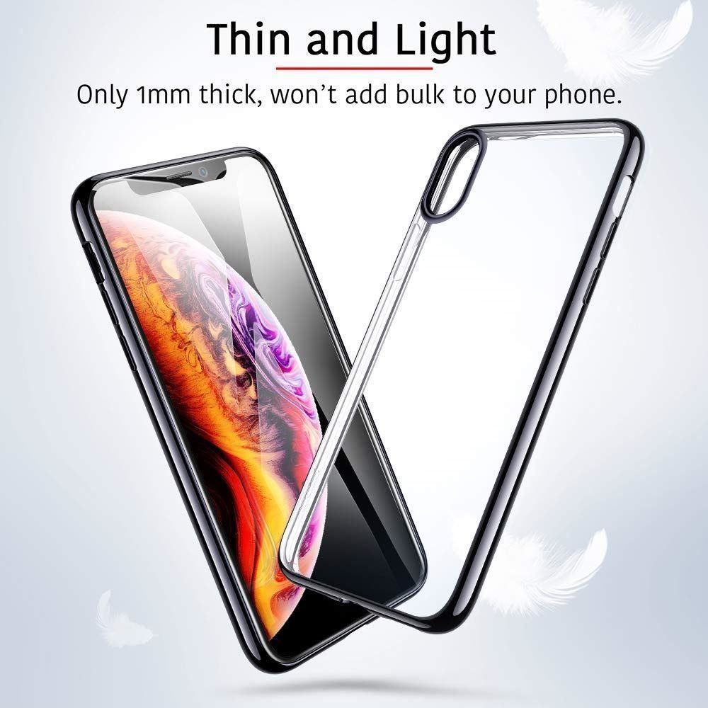 Cover & Protezioni schermo: iPhone XS Max - Coque Transparente Noire – Nuovo e nell'imballaggio originale da Morges venduto da DigiAC