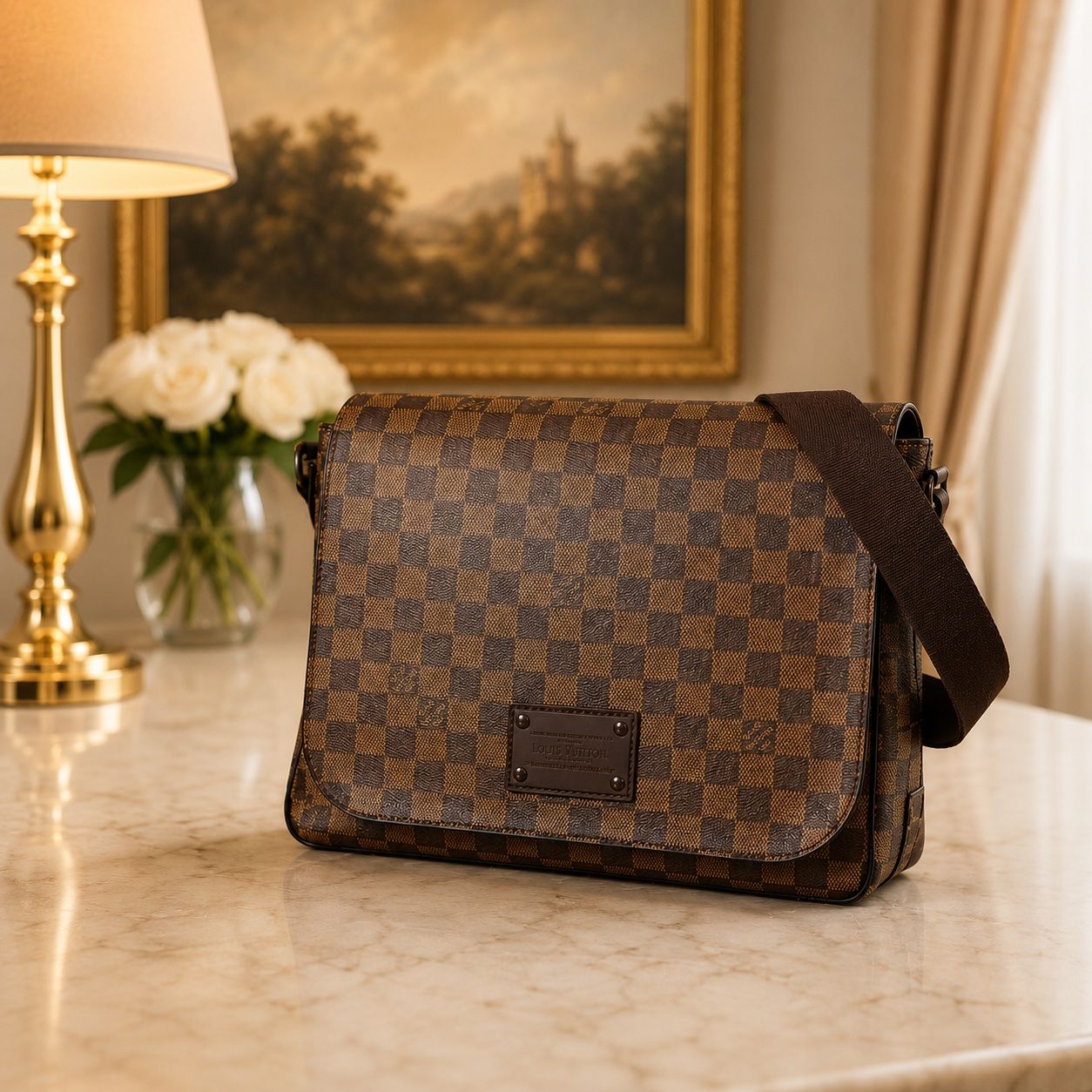 Louis Vuitton Taschen: Louis VUITTON Umhängetasche Modell Brooklyn – Gebraucht aus St. Gallen von Mokki2014
