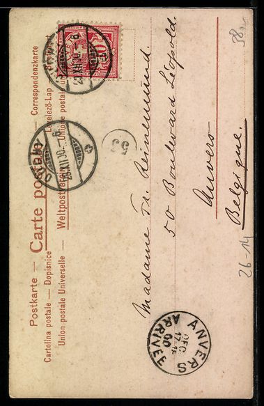 Cartoline postali: Raphael Kirchner: Junge Frau balanciert  – Usato da Berlin venduto da bartko-reher 1