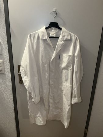 Labormantel Grösse D52 (Herren L) + Laborbrille 