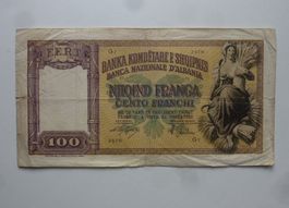 Albanien ++ 100 Franga 1939
