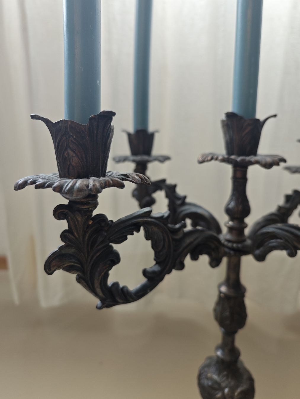 Kerzenständer: Antiker 5-armiger Kerzenständer, Bronze, Vintage – Gebraucht aus Zürich von 456666 1