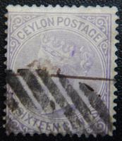 Ceylon Kat. 48 gest. inverted WZ 1872 Kat. 225 £