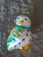 Weihnachtsbaumschmuck süsse kleine Eule aus Glas, neu