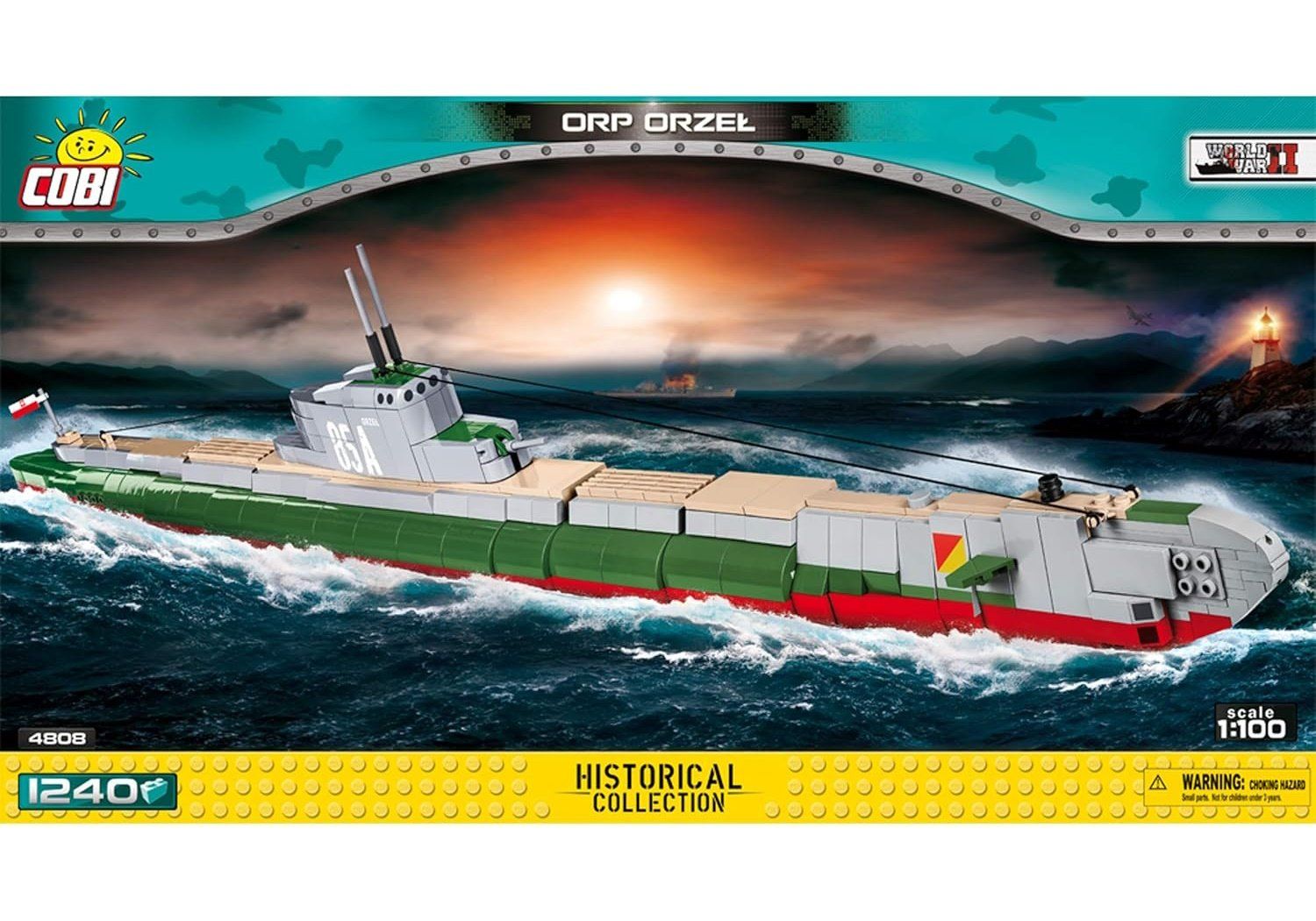 Cobi Kit di costruzioni: COBI 4808 U-Boot ORP Orzeł, 1:100 – Usato da Basel venduto da SwissBrickBank