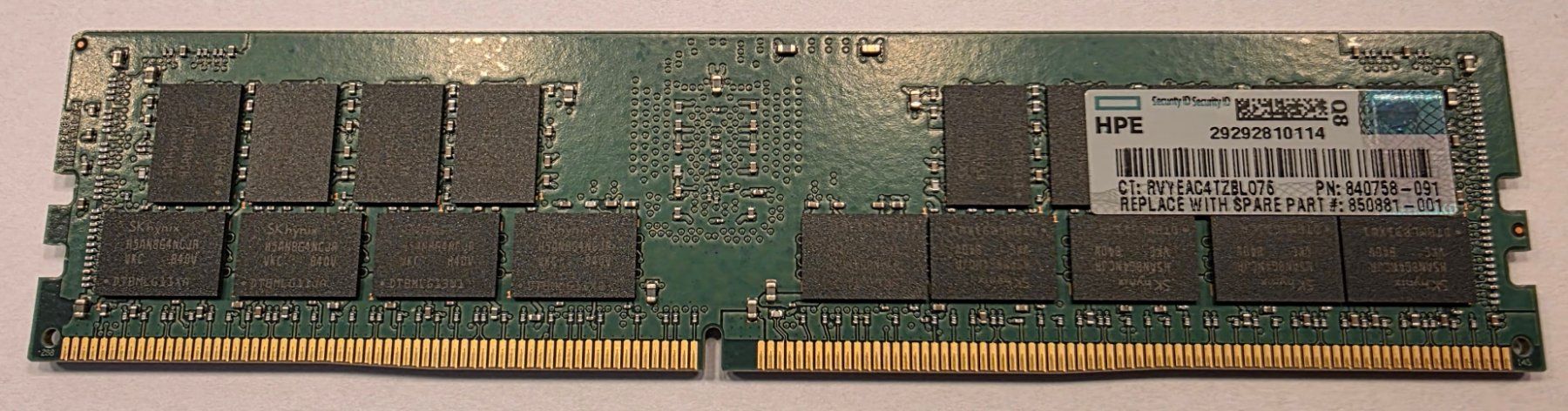 Hewlett Packard Server: HPE 32GB 2Rx4 PC4-2666V RDIMM Modul – Gebraucht aus Luzern von Newphyte