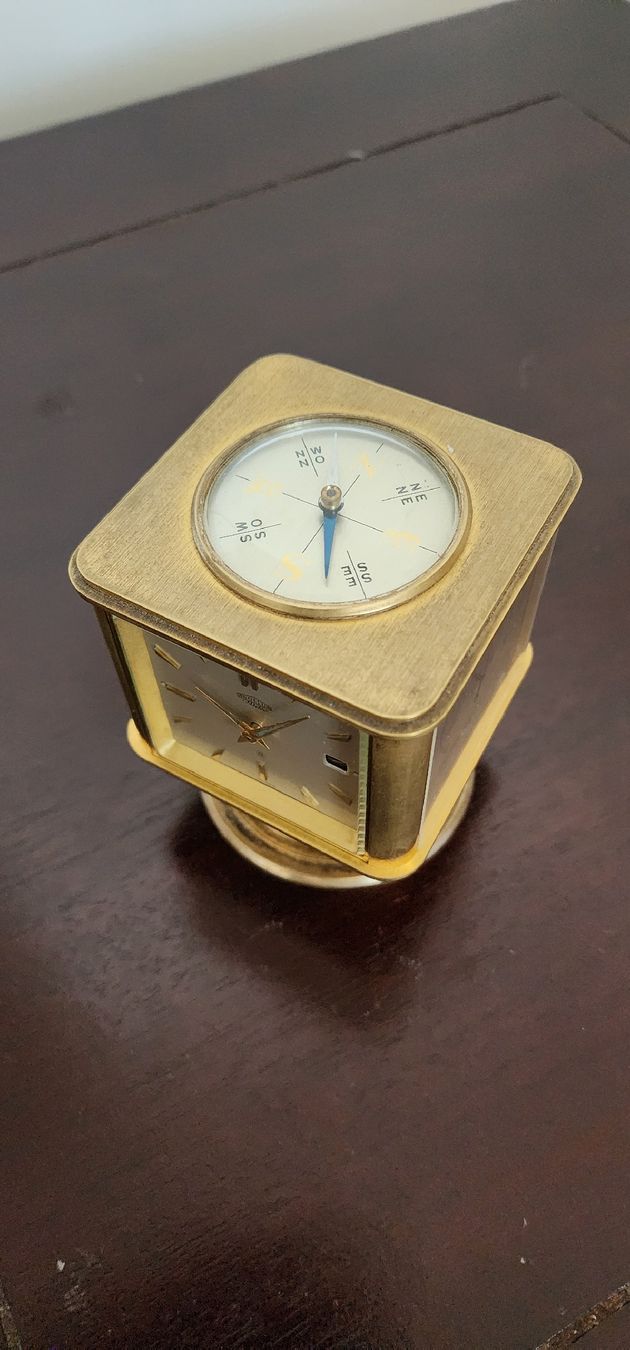 Angelus Orologi da terra & Orologi da parete: Pendulette Angélus Météo Plaqué Or – Usato da Vevey venduto da var_5d8n 5