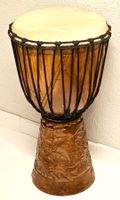 Djembe  Monky5  70cm (sehr tiefer Bass) mit Schnitzereien