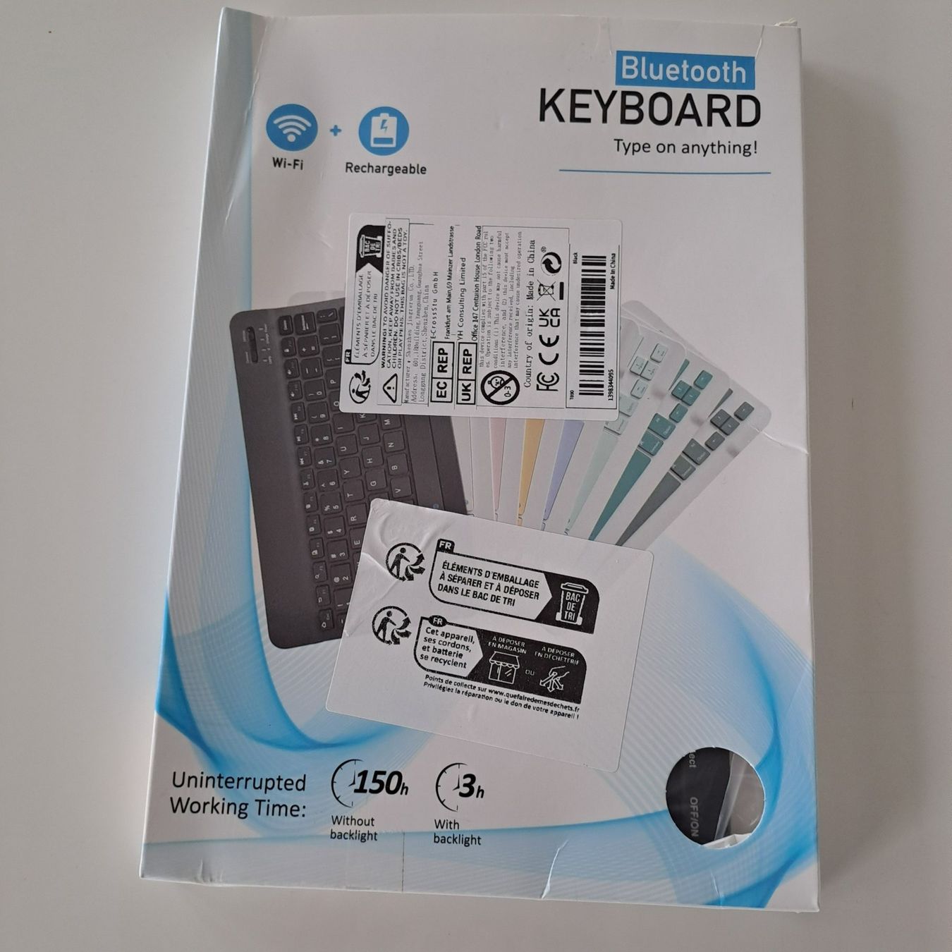 Tastiere: Tastatur - Keyboard - Bluetooth – Nuovo (secondo la descrizione) da Murten venduto da Suissemarkus 5