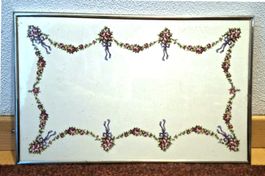 ✨️original antike Blümli Keramik-Platte,  38x24.5 cm🌸