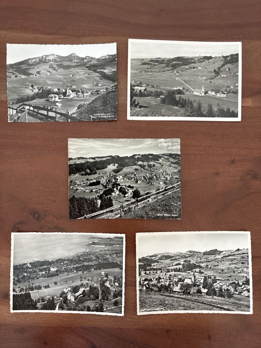 Ansichtskarten: 10 Ansichtskarten Schweiz Panorama Kt. Appenzell  – Gebraucht aus Oftringen von Cla.vD.74