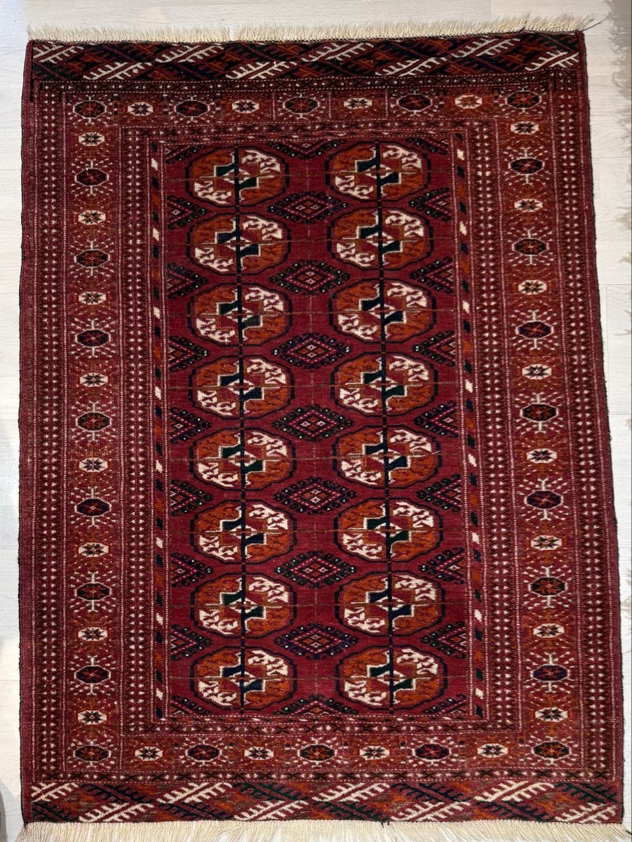 Tappeti: Orientteppich handgeknüpft rot mit Muster 116x85 – Usato da Büron venduto da Filadefia-888 1