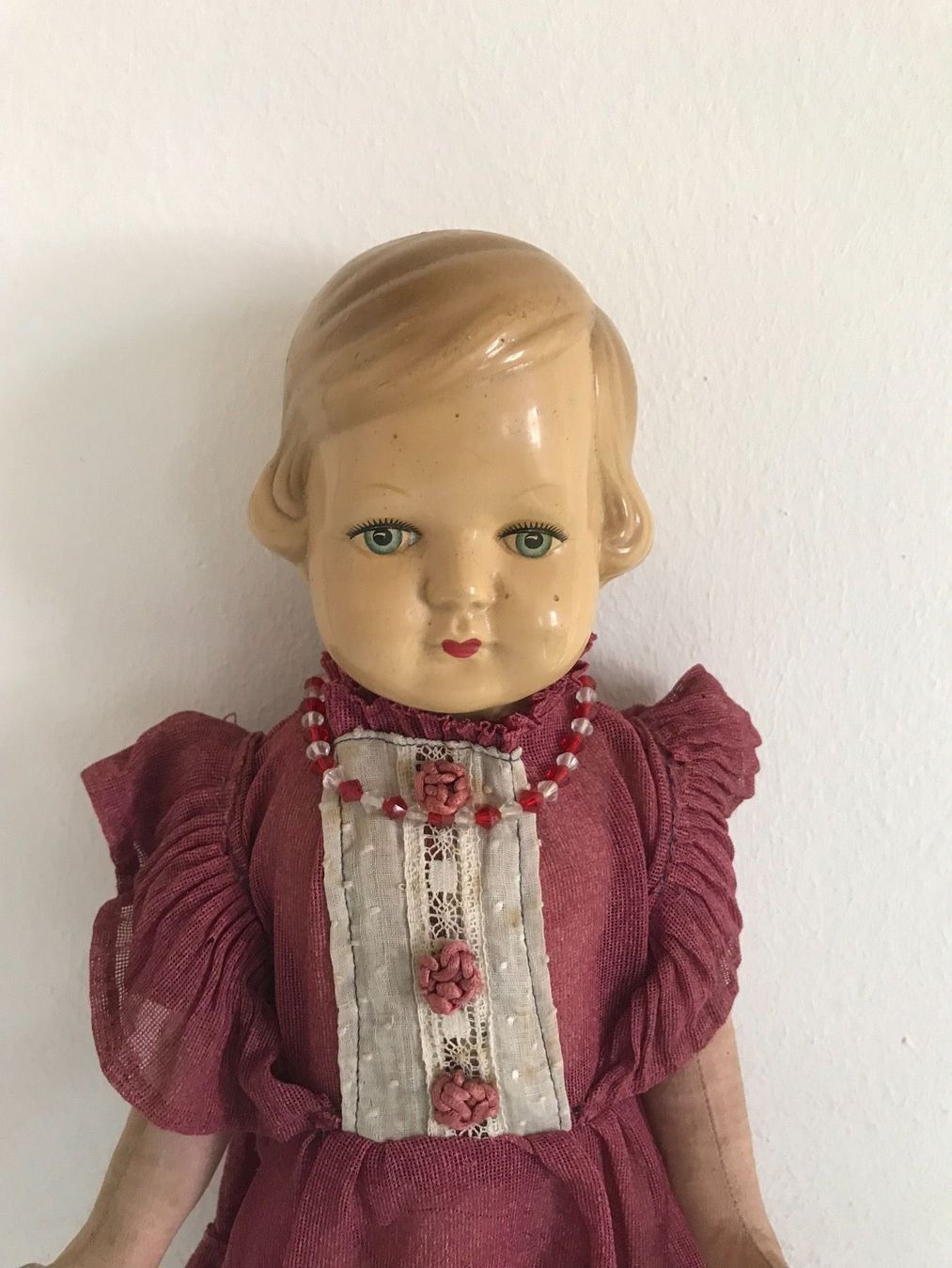 Poupées: Antike Puppe mit Stoffkörper – D'occasion à Hittnau par Noppi